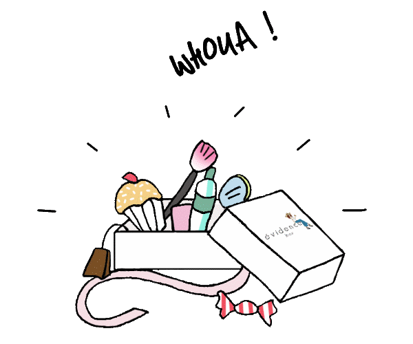 Je découvre les surprises contenus dans ma box beauté évidence