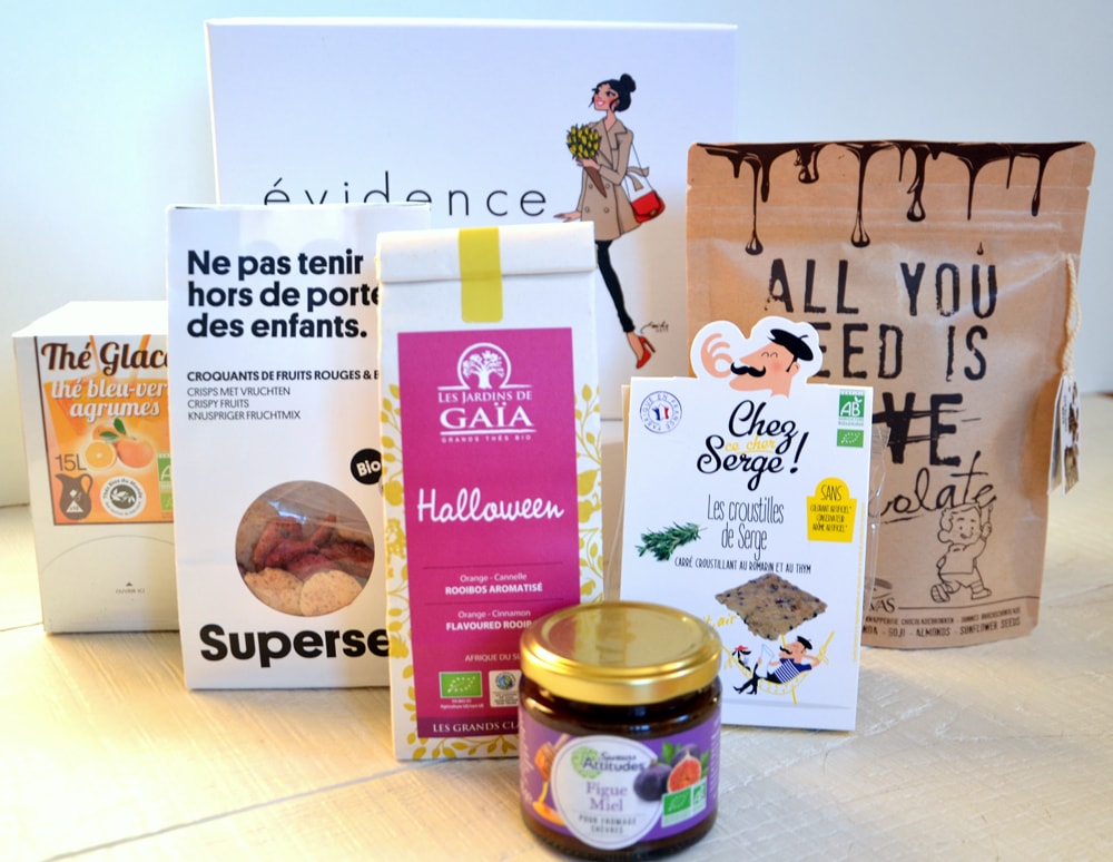 gourmandise bio tous les mois dans votre box évidence