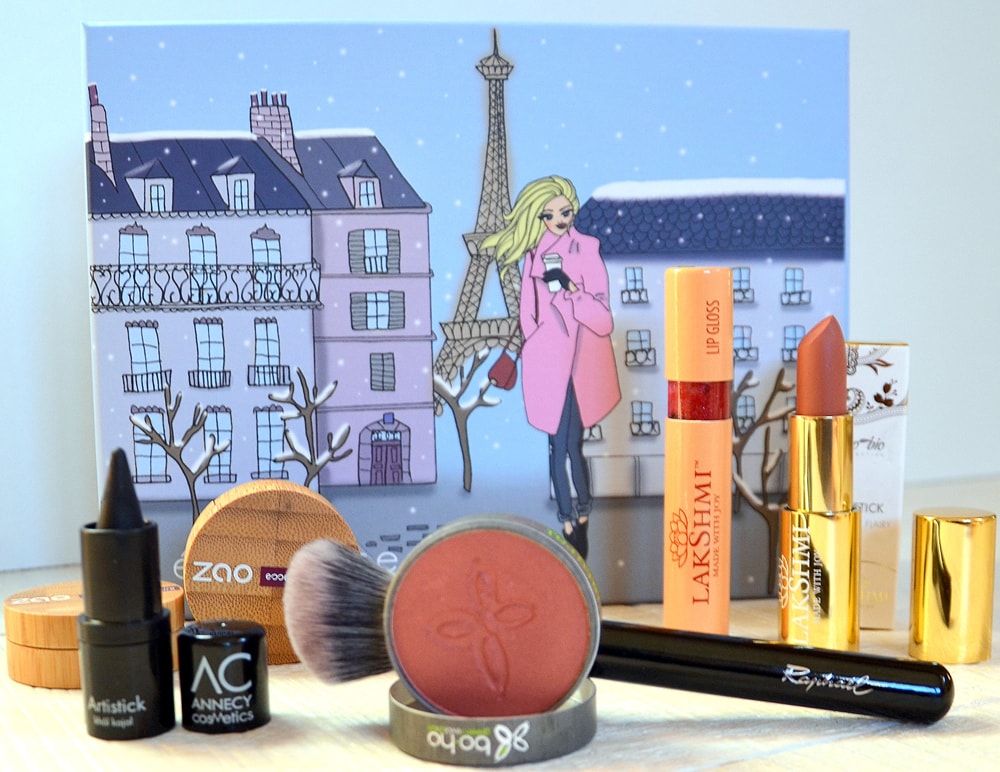 Make up maquillage bio de la box évidence