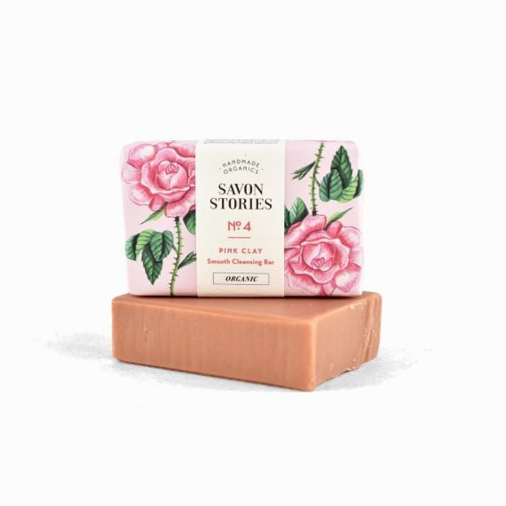 Savon visage N°4 Argile Rose - SAVON STORIES