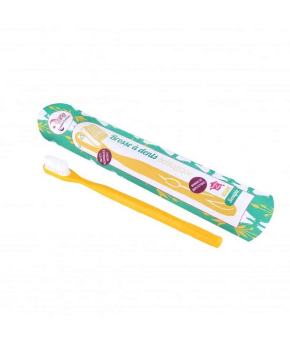 brosse a dents rechargeable jaune