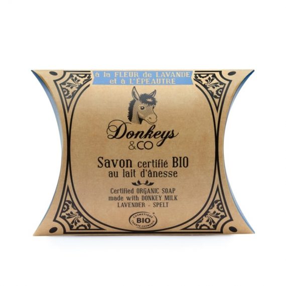 Savon au lait d'annesse à la fleur de Lavande et à l'Epeautre - DONKEY & CO