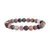 bracelet tourmaline multicolore 6mm box evidence