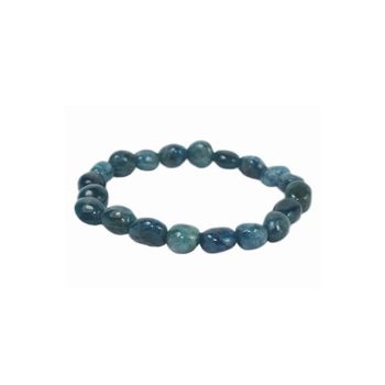 Bracelet Apatite bleue pierres roulées